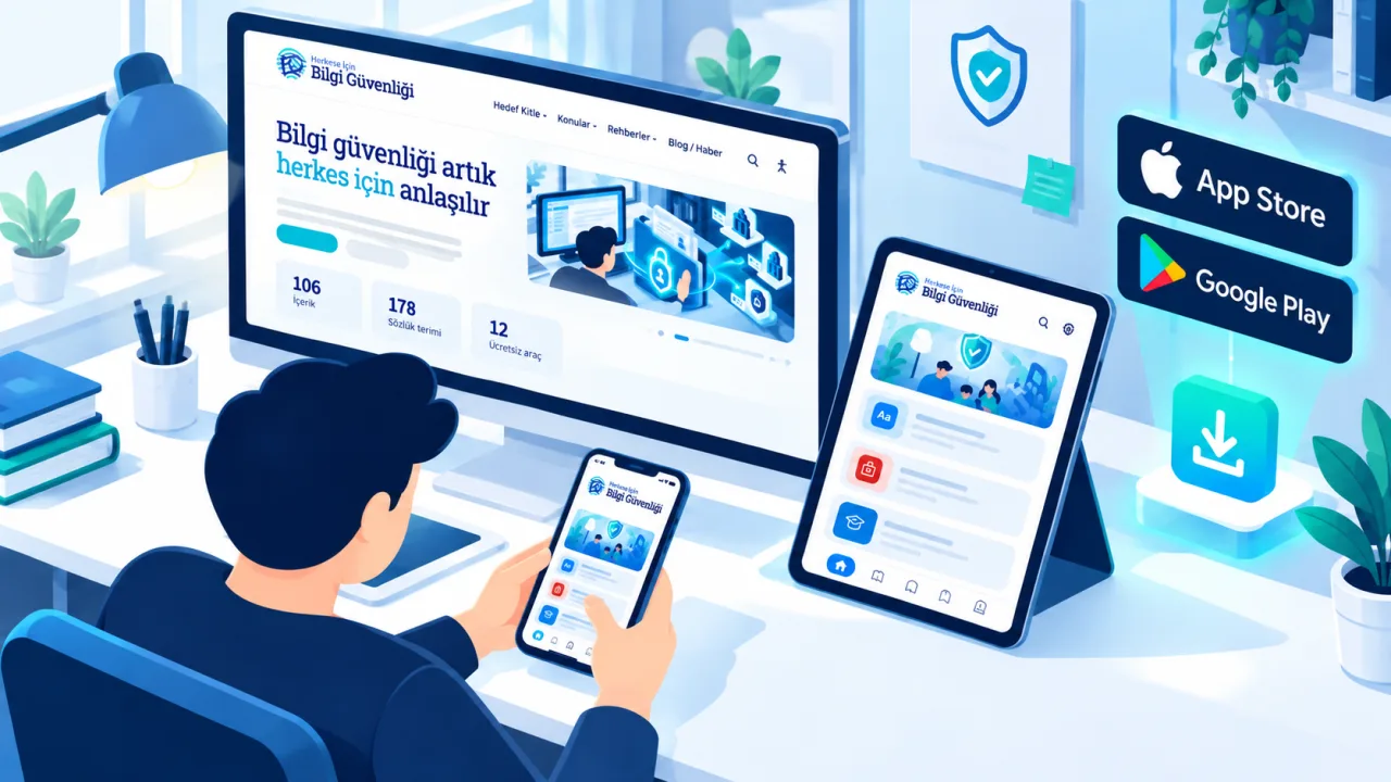 Herkes İçin Bilgi Güvenliği Artık App Store ve Google Play'de